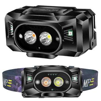 Multifunction LED Sense Head Lamp for Mountaineering,Night fishing & Camping