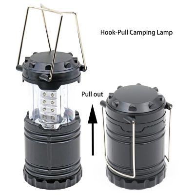 Saque la linterna LED para acampar para montañismo, pesca nocturna y camping