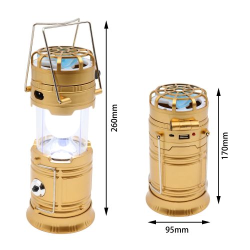 Multifunction Pull out Solar camping lantern for Mountaineering,Night fishing & Camping