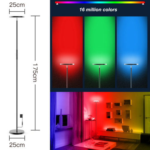 RGB LED Floor Lamp,Smart design,WIFI intelligent control & Full colors RGB LED Floor Lamp make your life more funny