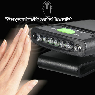 Smart Hat/Cap cliped lamp,with sensor, wave hand to switch,is suitable for all kinds of outdoor activities