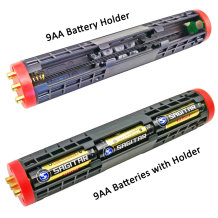 High power and high quality 9AA dry battery holder,used as an accessory for the high power torches