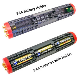 Soporte de batería seca 9AA de alta potencia y alta calidad, utilizado como accesorio para las linternas de alta potencia
