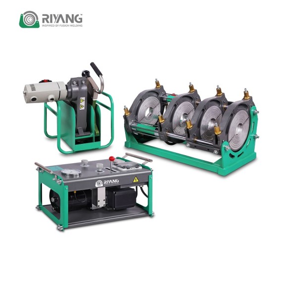 Machine de fusion bout à bout hydraulique V250 90MM-250MM (3" IPS - 8" IPS) | Pour le soudage de tuyaux et raccords en plastique