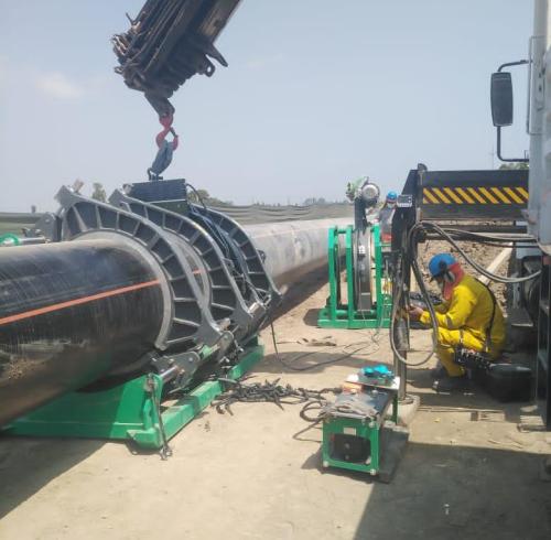 RIYANG Basic Butt Fusion Machine V1000 funcionou no Peru