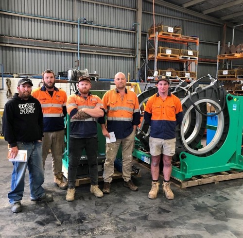 Machine de fusion bout à bout hydraulique RIYANG V1000 Basic Poly Welder Work à Victoria, Australie