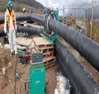 RIYANG in Peru: Hydraulic Butt Fusion Machine at a Construction Site
