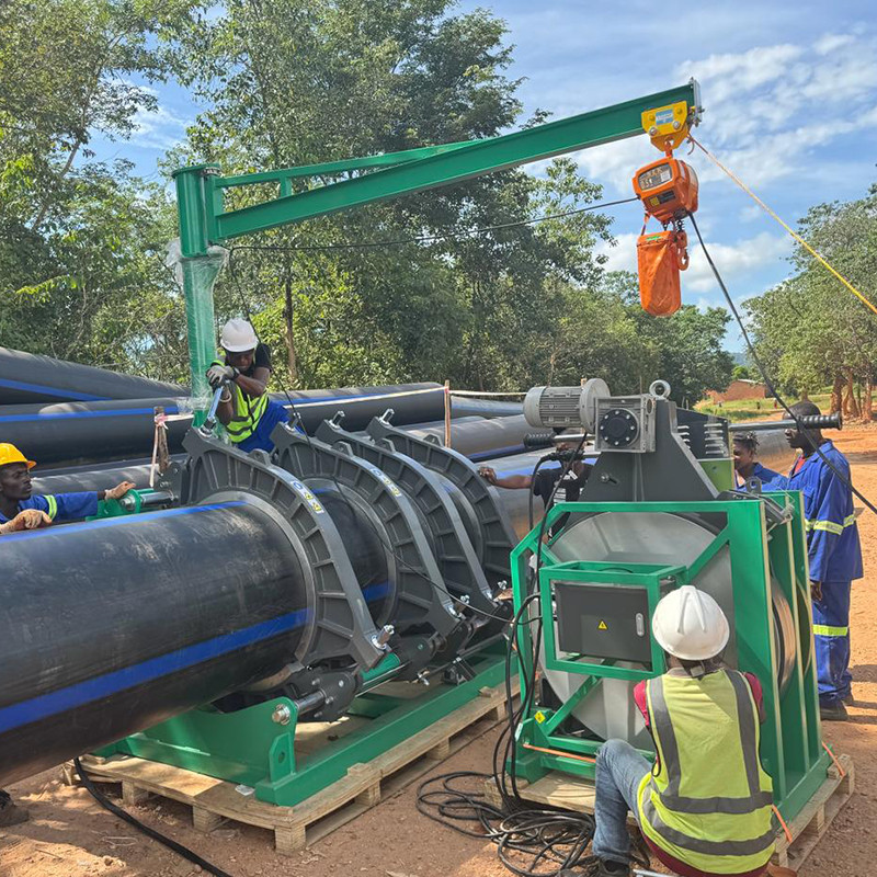 Máquina de fusão de topo para fusão de tubos de PEAD