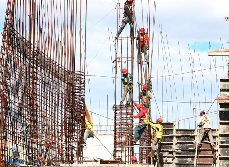 HDPE pipe fusion worksite with weather protection shelter for large diameter welding