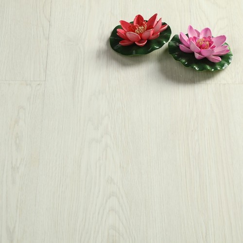 White Vinyl Flooring LVT Click Wood Effect Luxury Vinyl Wood Floors | Quick Installation Low Maintenance House Living Room 7''x48'' HIF 9102