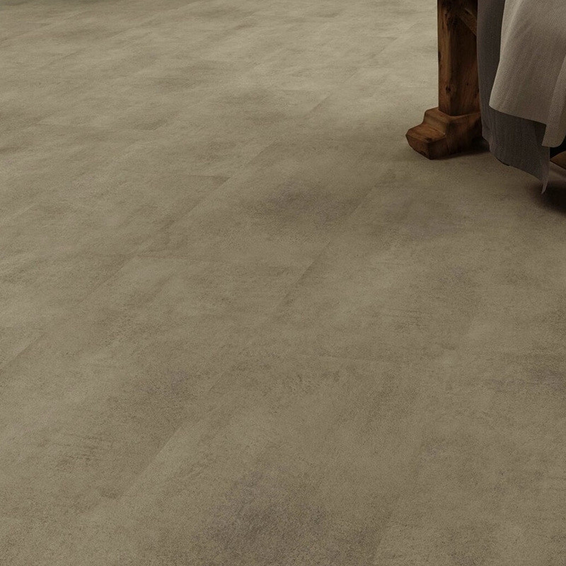 Stone look SPC vinyl tile application
