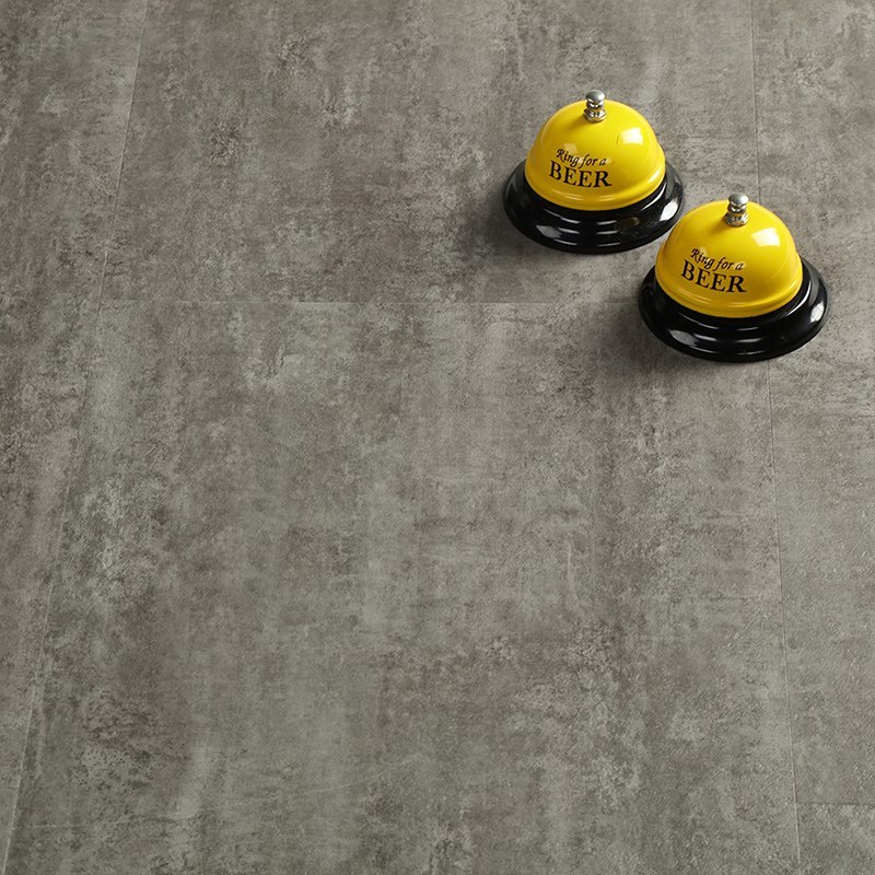Stone look SPC vinyl tile application