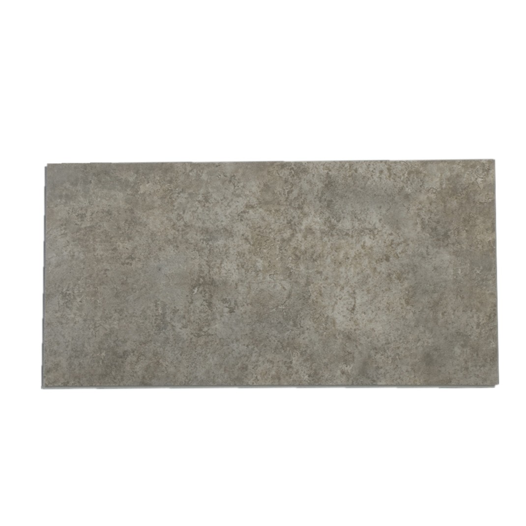 Stone look SPC vinyl tile application