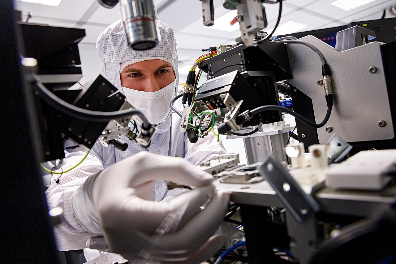 Laboratory team working in a pharmaceutical research environment