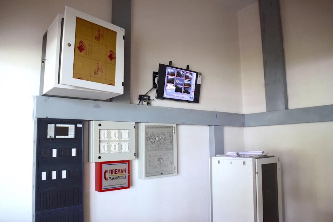 Electrical control room with switchgear panels