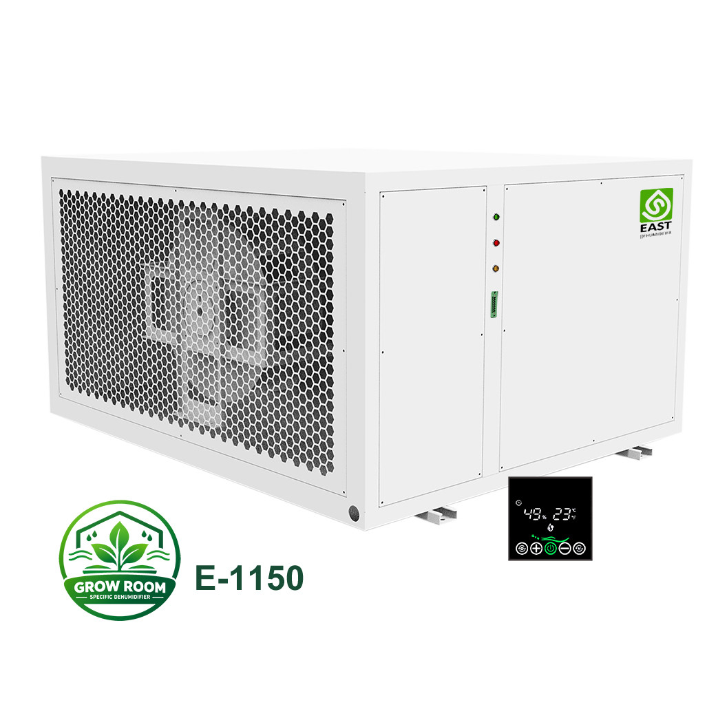 E-1150 Grow Room Dehumidifier, E-series commercial dehumidifier with built-in controller for grow room use