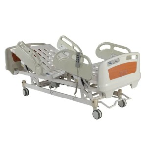 PE Material Central Brake Five Function Electric Hospital Bed
