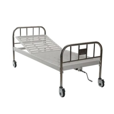 Stainless Steel One Crank Manual Hospital Bed