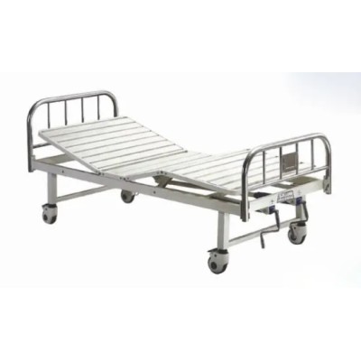 Stainless Steel, Moveable Fowler Patient Bed with Two Cranks (XH-E-3)