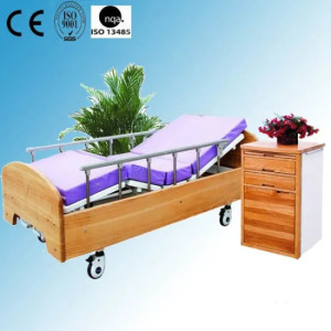 Wooden Home Care Bed with Two Cranks (XH-7)