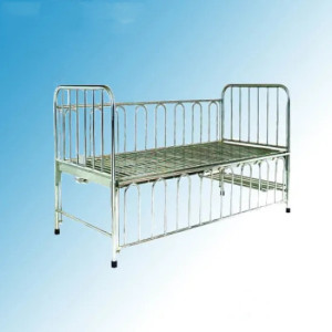 Stainless Steel One Crank Manual Hospital Medical Children Bed (D-6)