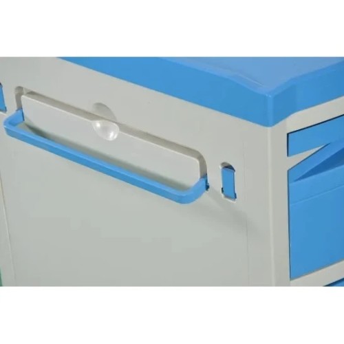 Mobile ABS Material Hospital Bedside Cabinet