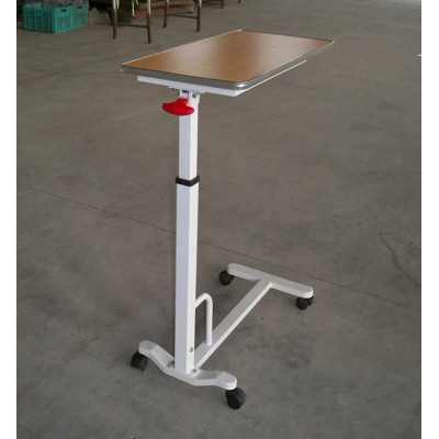 Medical Device Wooden&Steel Hospital Overbed Table