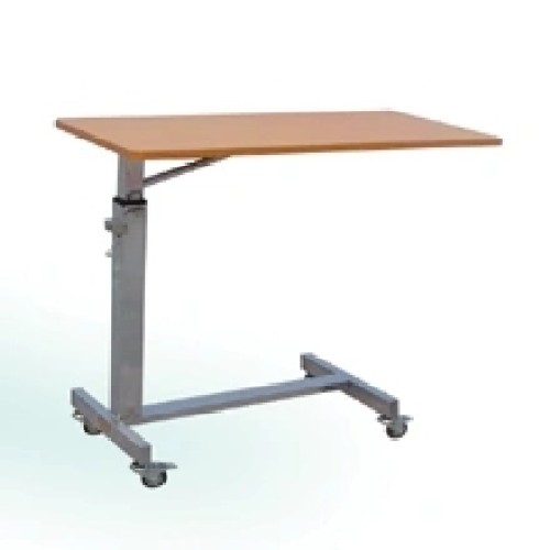 Stainless Steel Frame Hospital Over Bed Table (L-3)