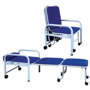 Folded Medical Accompanying Chair of Steel Painted Frame (W-2)