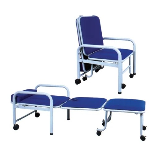 Folded Medical Accompanying Chair of Steel Painted Frame (W-2)