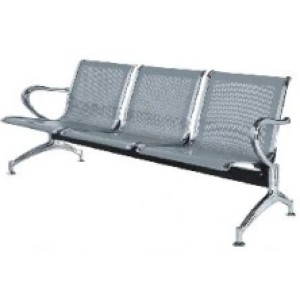 Stainless Steel Waiting Chair with Three Seats