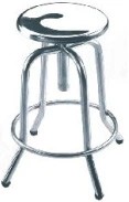 Round Stool/ Stainless Steel Frame.