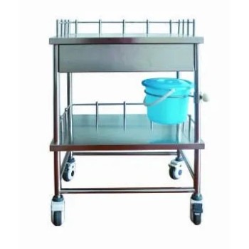 Stainless Steel Hospital Trolley (Q-22)