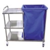 High Quality Mobile Stainless Steel Hospital Linen Trolley
