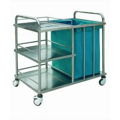 Stainless Steel Hospital Laundry Trolley, Linen Trolley (Q-9)
