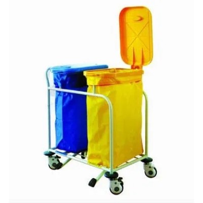 Swivel Casters Hospital Trolley for Waste Collection