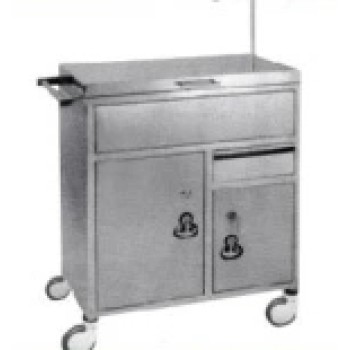 Stainless Steel Hospital Medical Anaesthetic Trolley/ Cart (Q-34)