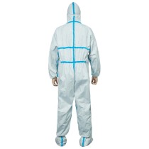 Factory Price Sms White Non Woven Coverall Medical Protective Clothing Suit