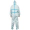 Factory Price Sms White Non Woven Coverall Medical Protective Clothing Suit