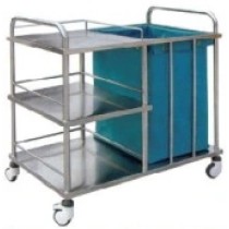 Stainless Steel Medicine Trolley with Ce, FDA Certificate