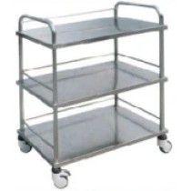 Stainless Steel Hospital Medical Wound Cleaning Trolley (Q-19)
