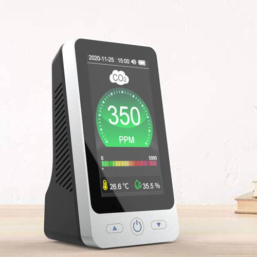 CO2 meter Air quality detector co2 detector history save with 4.3inch display carbon dioxide sensor