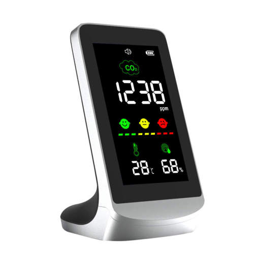 Indoor air quality monitor desktop carbon dioxide gas co2 meter detector, temperature humid co2 monitor