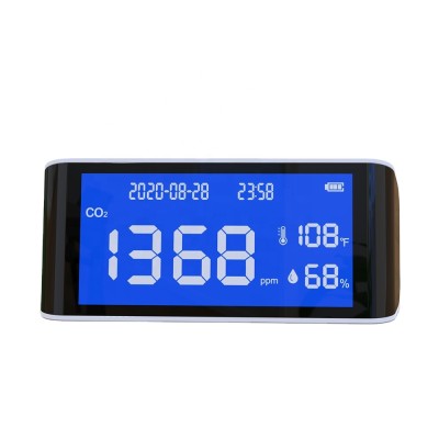 Factory price Air Quality Monitor CO2 detector co2 meter air meter temperature humidity carbon dioxide sensor for home use