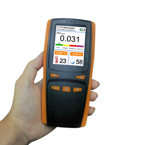 Portable ozone O3 meter temperature humidity meter air quality monitor Ozone analyzer gas detector for the house