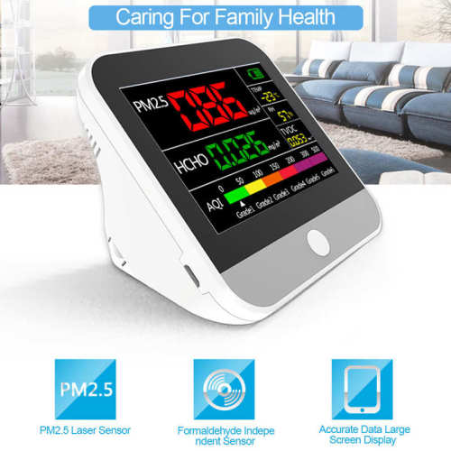 Portable PM2.5 TVOC HCHO detector Air Quality Monitor Formaldehyde Temperature Humidity Diagnostic meter Home car gas analyzer
