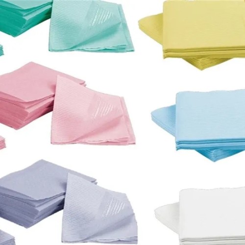 Disposable Waterproof Colorful Dental Bib for Patient Use