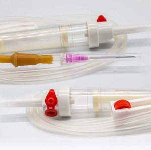 Disposable Y Injection Site Blood Transfusion Set with Air-Filter
