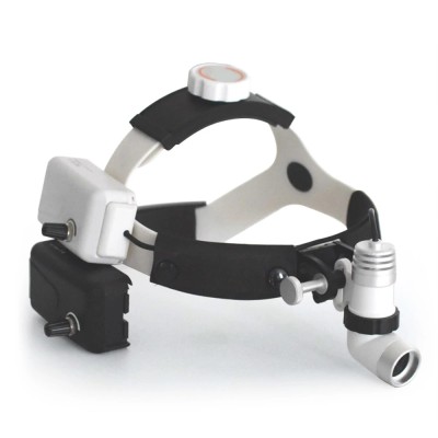 Brightness Adjustable Surgical Wireless LED Headlight with Two Batteries
