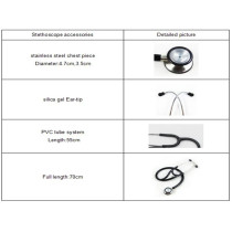 Medical Supplies Dual Head Cardiology Class III Stethoscope